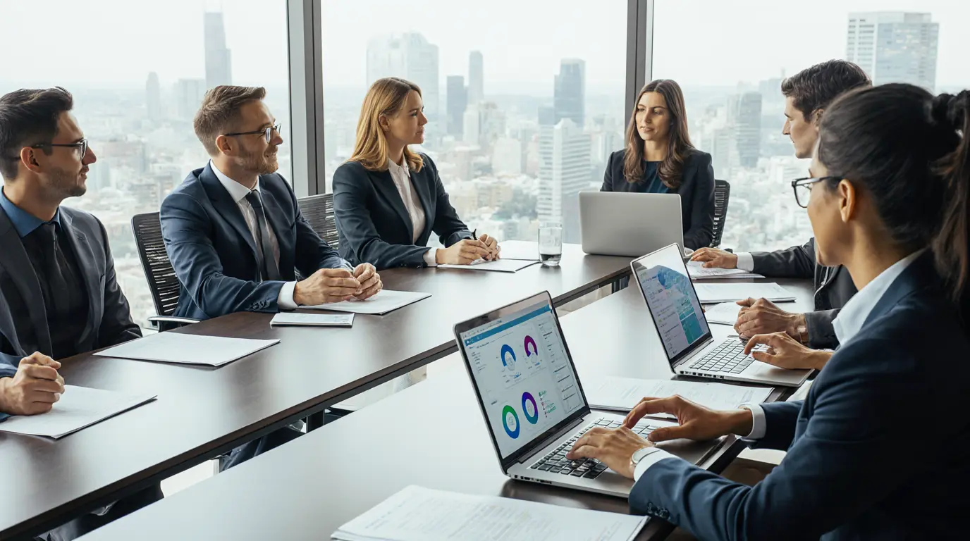 Advanced prompt engineering for business professionals implementing AI optimization strategies in corporate meeting