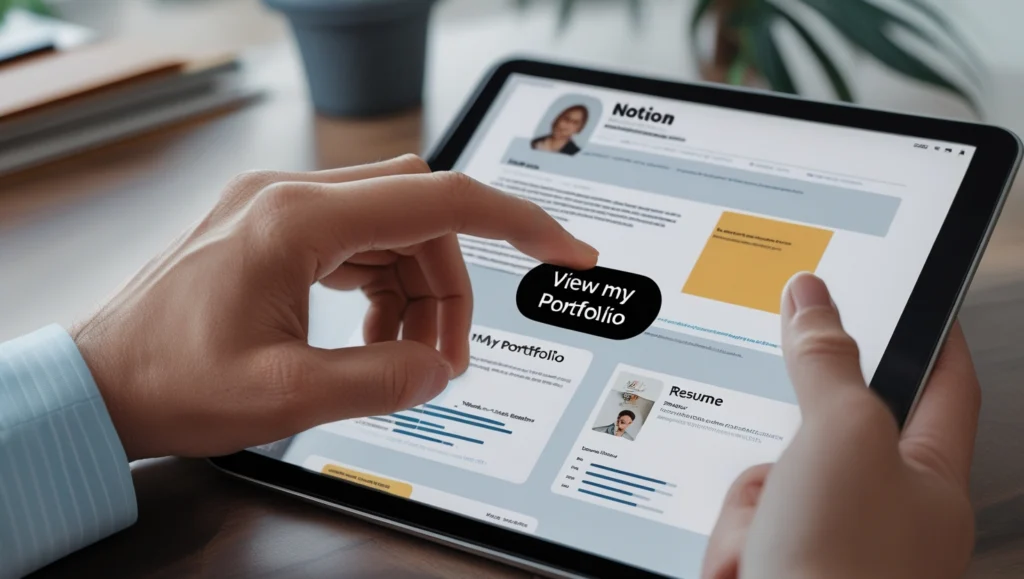 Linking to a portfolio to avoid prompt engineering resume mistakes.