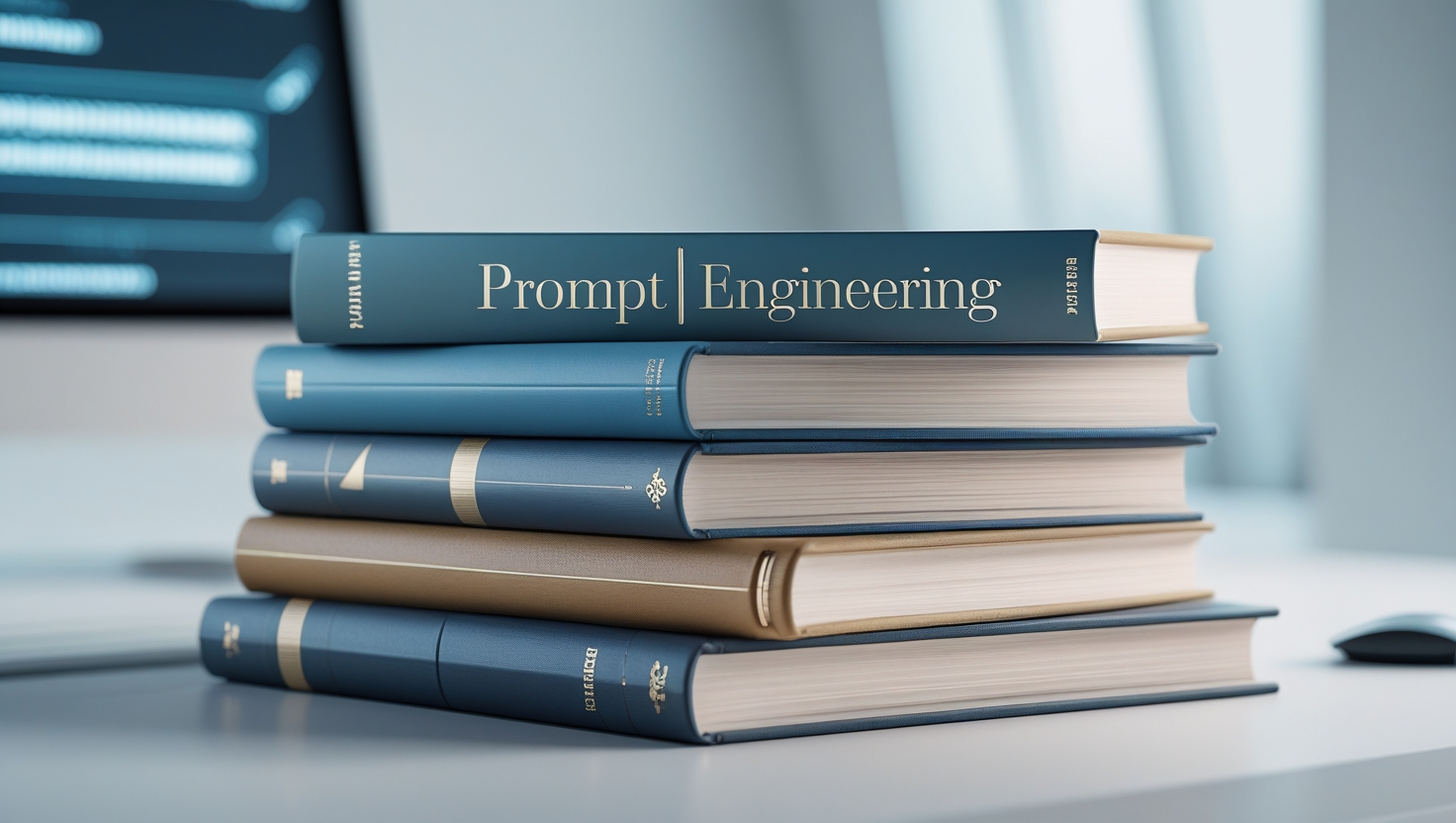 A stack of the best prompt engineering books to read in 2025.