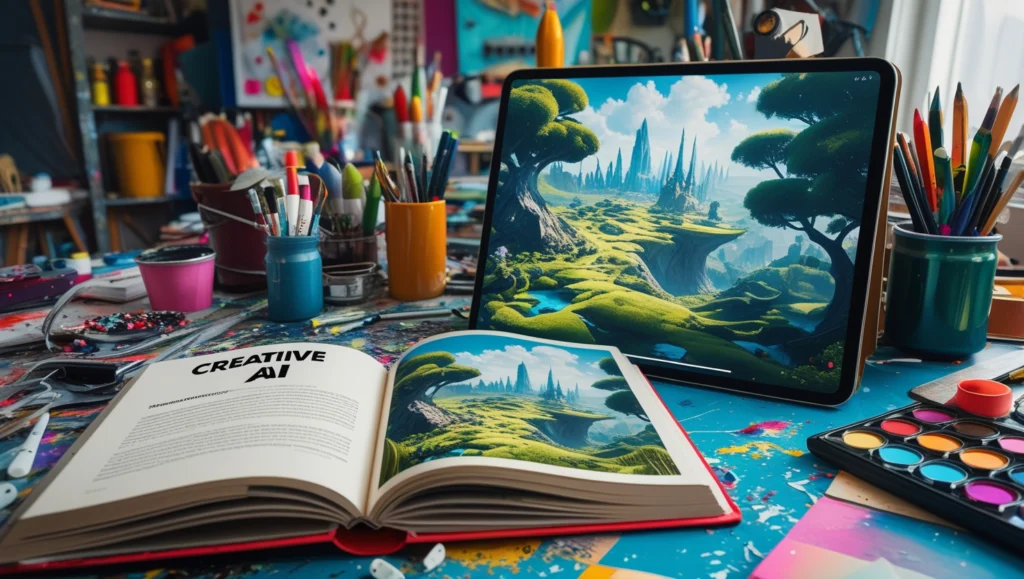 Using prompt design books to create AI art.