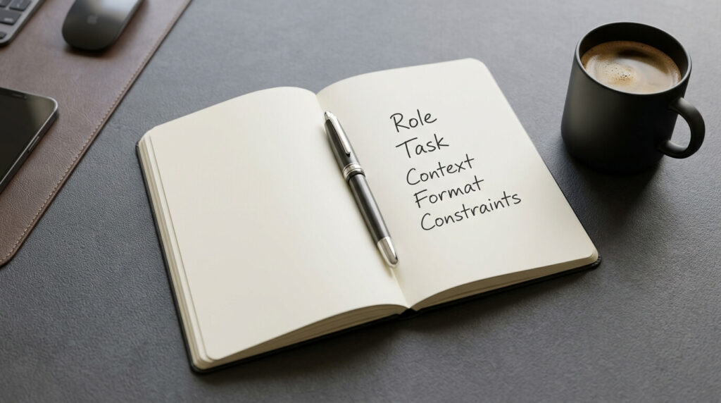 The 5 elements of writing AI prompts